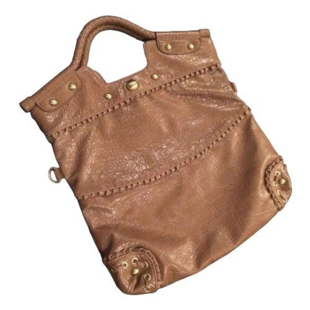Naturalizer Tote Bag Brass Studded Handbag Sustainable Accessory